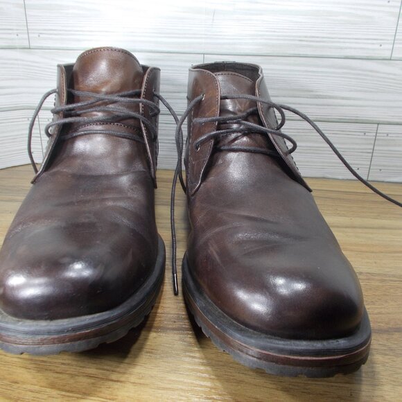 Franklin & Freeman Men's Leather Chukka Boots Size 11 - Picture 2 of 4